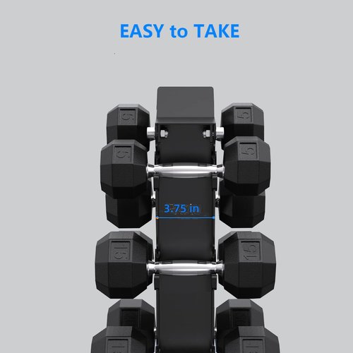 6 Tier Dumbbell Rack Stand Only, Steel A-Frame Dumbbell Weight Rack for Home Gym, 660 Lbs