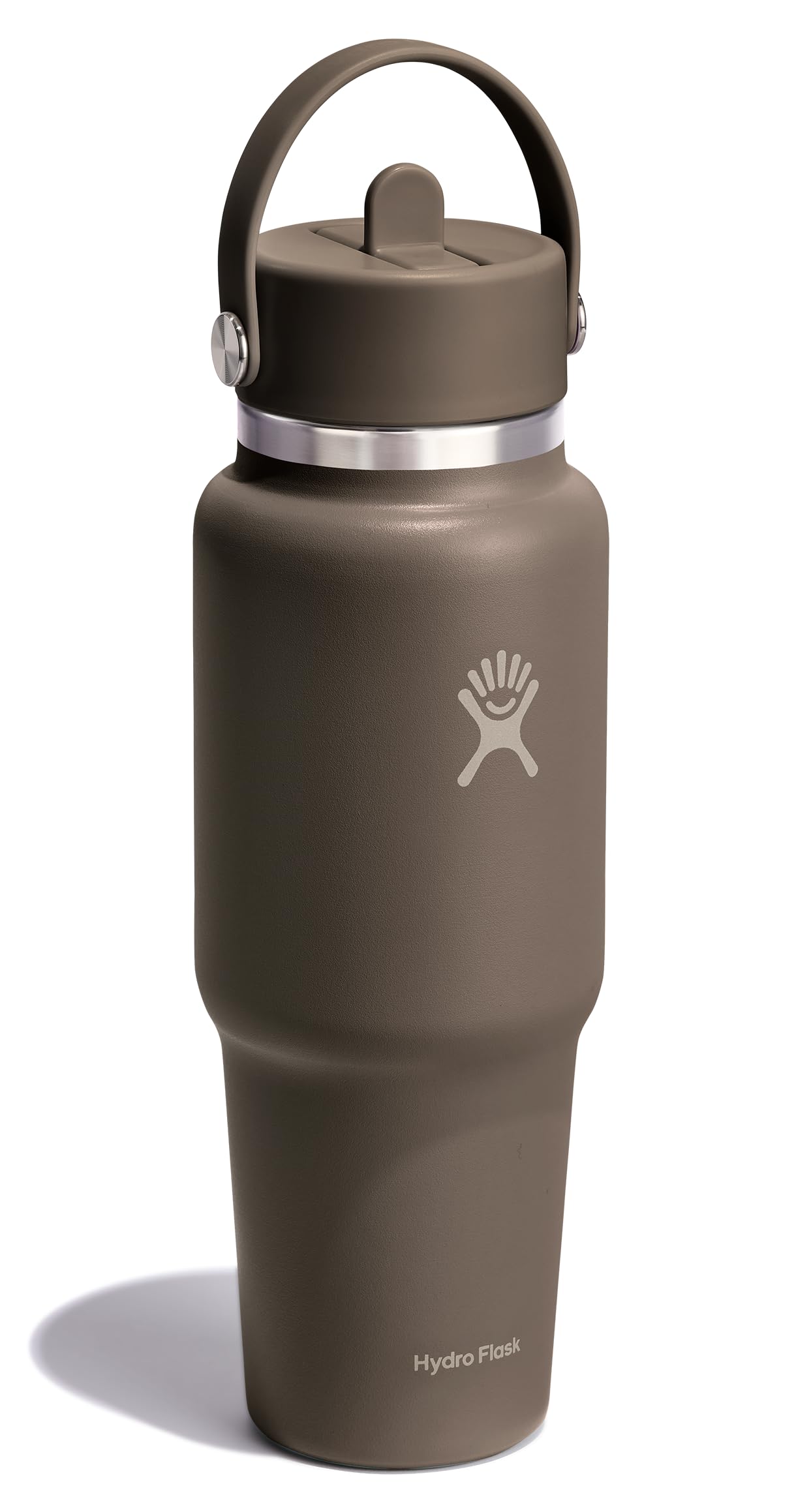 Hydro Flask Travel Water Bottle - Insulated Stainless Steel - Wide Straw Lid, Non Spill, Leakproof in 32 Oz Sandpiper
