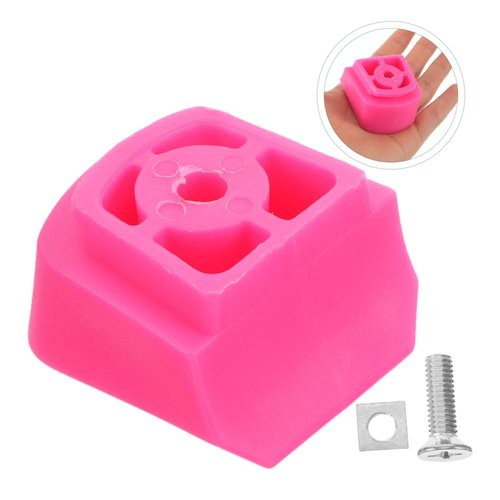 YARNOW Universal Roller Skate Brake Stopper for Kids, Non-Slip Rubber Inline Skate Brake Pads, Durable and Easy to Install, Pink