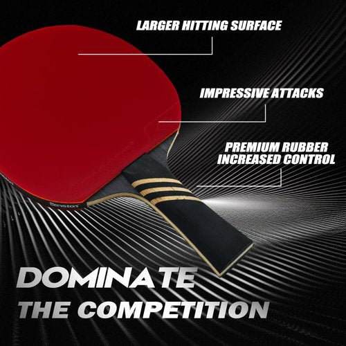 Senston Professional Table Tennis Paddle with Carbon Technology, Ping Pong Paddle Set for Advanced Player, Superior Control Ping Pong Rackets for Competition
