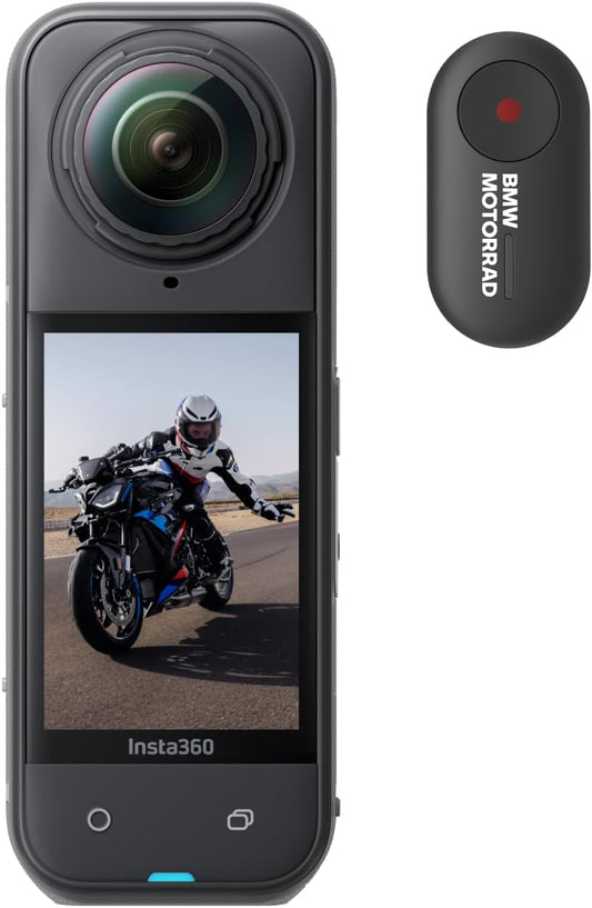 Insta360 X5 Essentials Bundle - Waterproof 8K 360° Action Camera, Leading Low Light, Invisible Selfie Stick Effect, Rugged and Replaceable Lens, 3-Hour Battery, Built-in Wind Guard, Stabilization