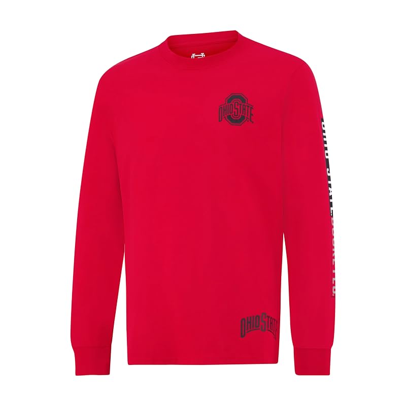 Ohio State Buckeyes Long Sleeve T-Shirt - Ultra Game NCAA Showtime 100% Cotton