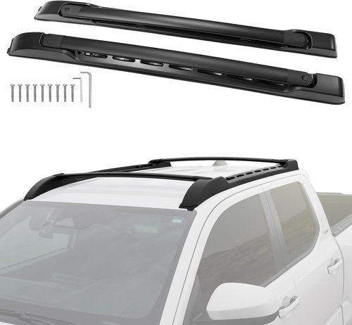 Roof Rack Cross Bars for 2024 2025 Toyota Tacoma Double Cab - Aluminum Roof Rails Crossbar for Cargo Canoe Bike Kayak Snowboard