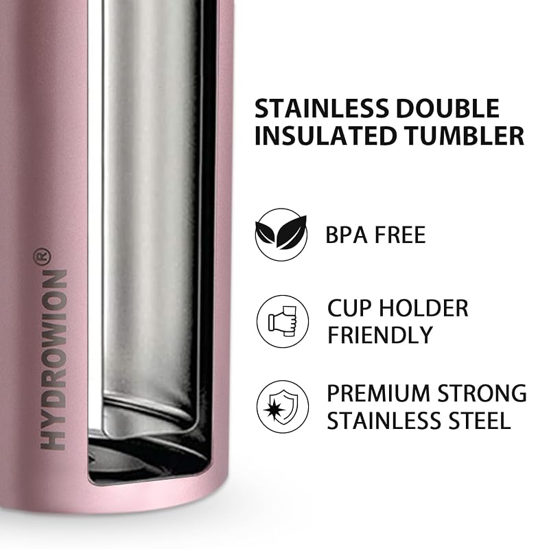 20 oz Insulated Tumbler with Straw Lid - Stainless Steel, 24Hr Cold (Variation: Stainless Steel+20 Ounces)