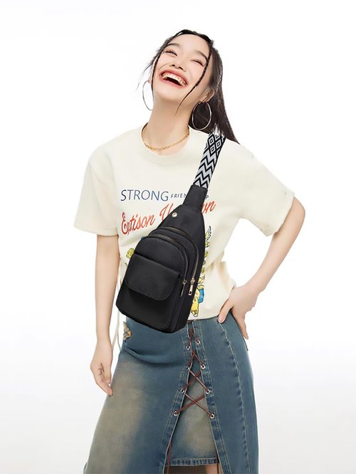 Crossbody Small Sling Bag for Women, Trendy Sling Backpack Cross Body Shoulder Chest for Travel Hiking Outdoor