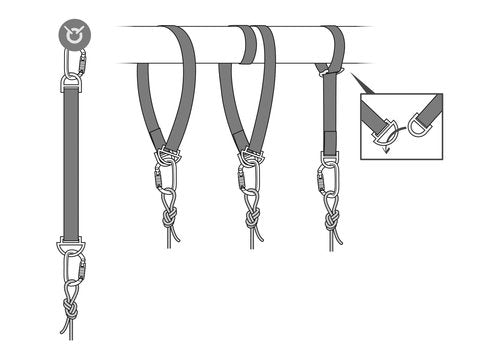 PETZL, Connexion Fixe Anchor, 100 cm