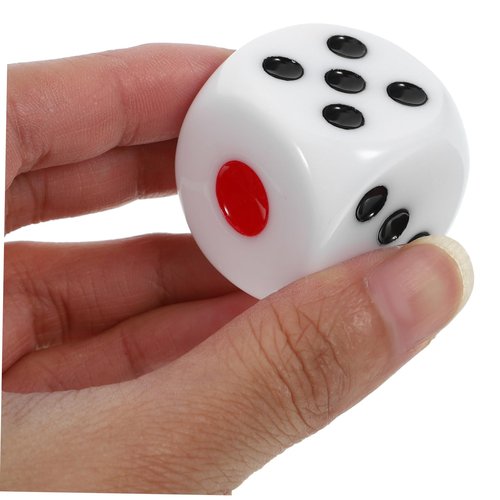 CIYODO 2Pcs Large Dice Funny Game Props for Parties Home Bar Entertainment Lightweight Portable Dice Accessories for Board Game Replacement