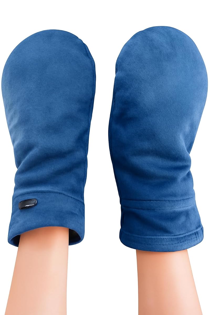 Doctor Developed Open-Finger Arthritis Compression Gloves for Women & Men – Blue, One Size