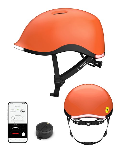 Lumos Nyxel Smart Bike Helmet, Customizable Front and Back LED Lights with Turn Signals, 360° Visibility App Controlled Comfortable & Lightweight Skateboard Urban Helmet for Adults, Men Women