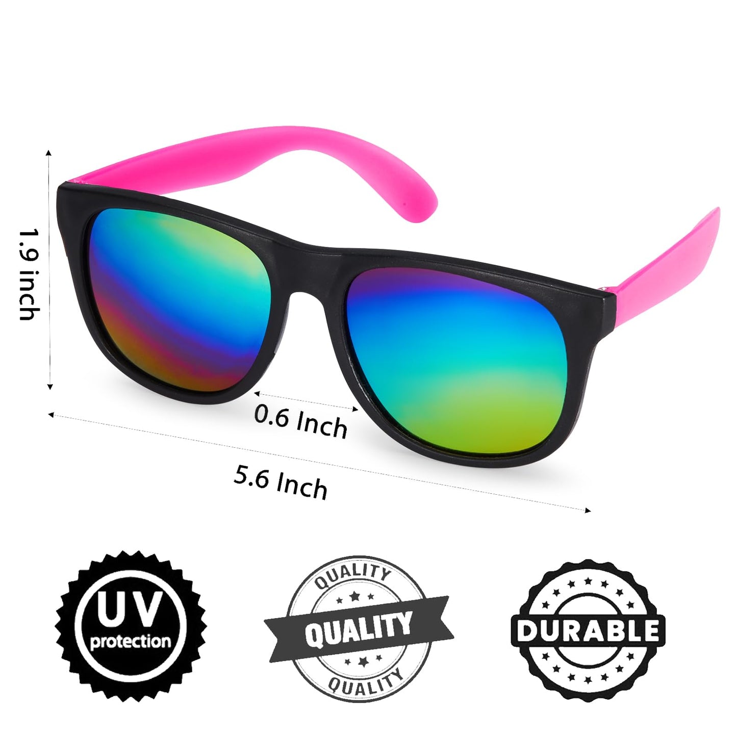 Jorpneost 100 Pcs Sunglasses Party Favors bulk,Neon Sunglasses with UV Protection for Adults Kids Boys and Girls,Summer Pool Beach Party Favors,Birthday Party Supplies,Goody Bags Filler