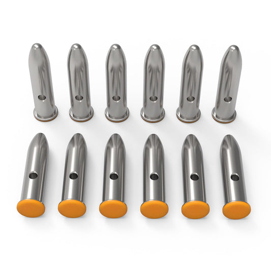 GORTAR 22LR Snap Caps Training Dummy Rounds Practice Safe Loading Firing Close to Real Weight, – 12 Pcs