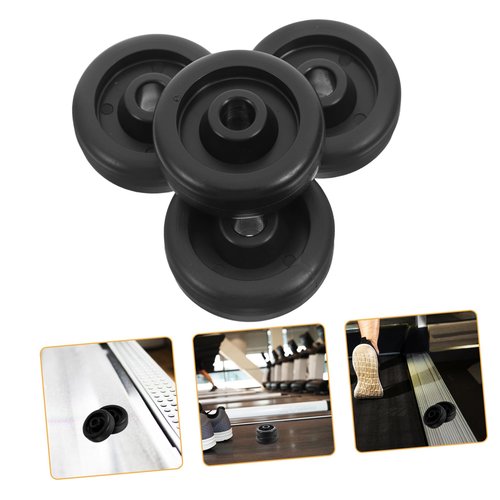 BCOATH 4pcs Replacement Wheels for Gym Equipment Wear-resistant System Wheels for Treadmills and Smooth Maneuverability Fitness Accessory