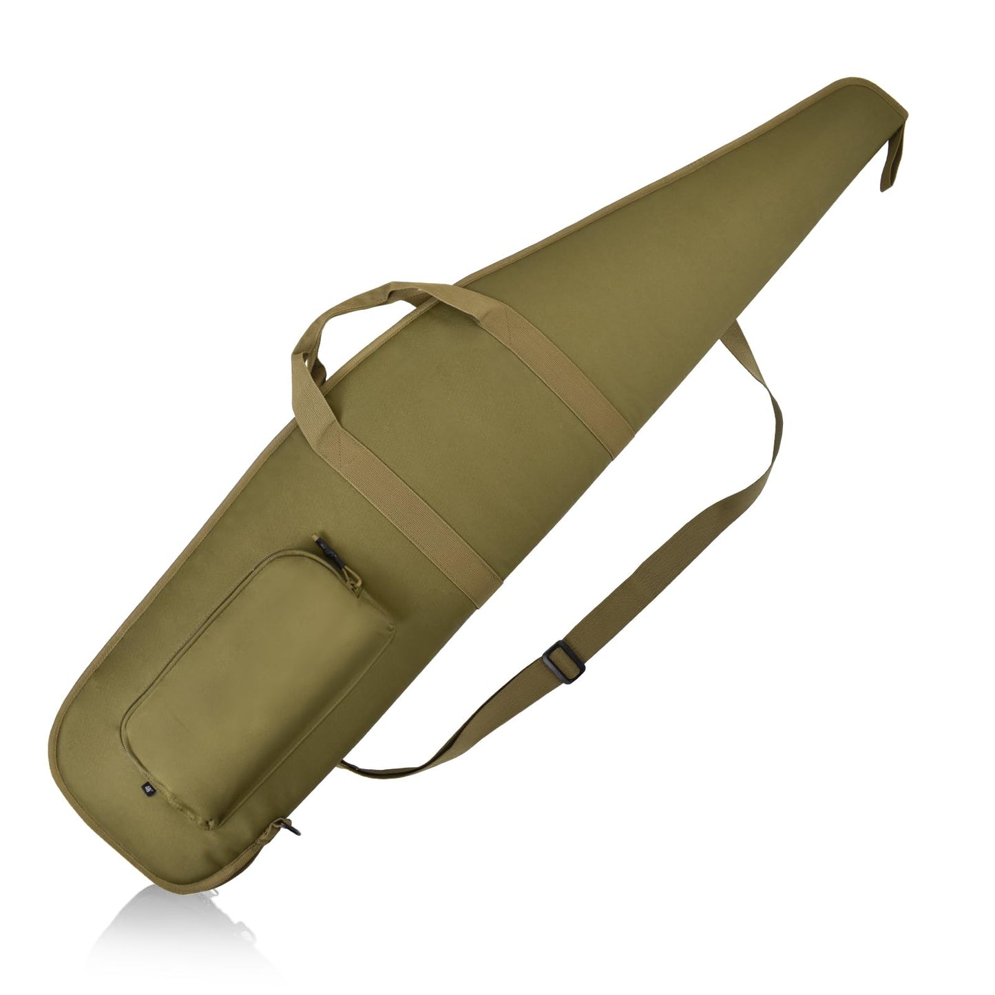 AUMTISC Soft Rifle Case 41/45/49 Padded Shotgun Gun Bag for Storage Scoped Rifles with Zippered Pocket, Detachable Shoulder Sling (Khaki-48-Fits Item Up To 45")
