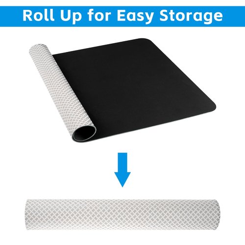 Non-Slip Workout Mat for Under Desk Ellipticals, Ellipse Leg Exerciser Machine Mat, Suitable for Electric Seated Foot Pedal Exerciser, Enhanced Stability & Floor Protection
