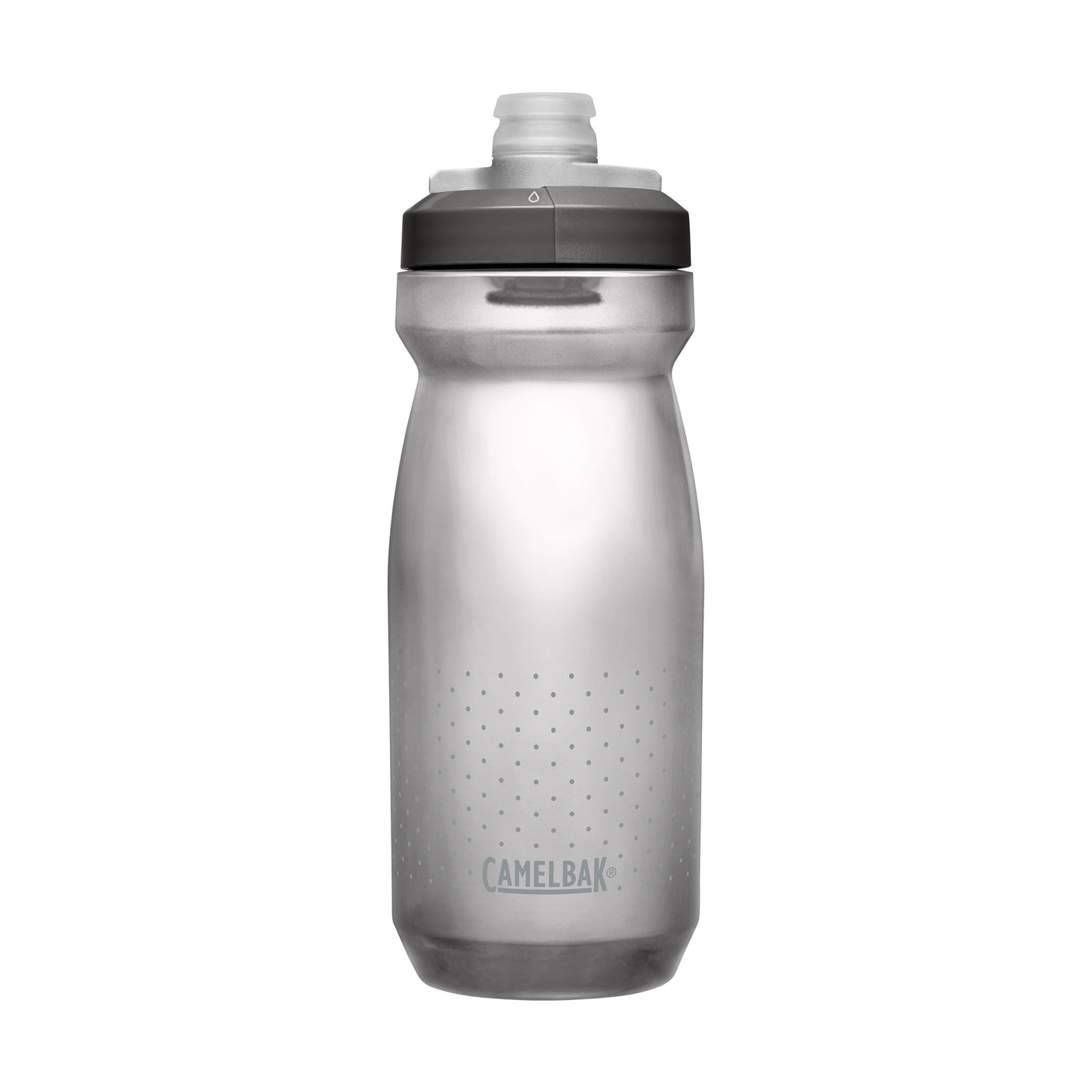 CamelBak Podium Bike Squeeze Water Bottle, High‑Flow Easy‑Squeeze Design for Cycling Performance, 21oz, Smoke