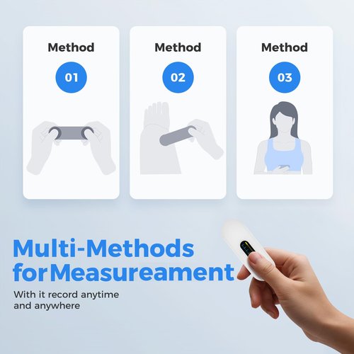 OVIIN Portable Heart Rate Monitor, Wireless Home Use Heart Rhythm Tracker, Heart Monitoring Devices,Smartphone App Compatible with iOS/Android