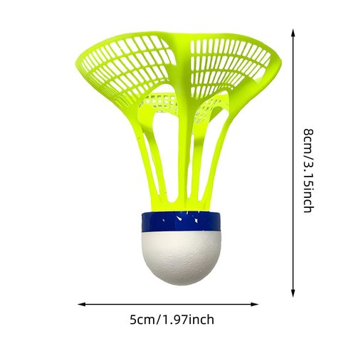 3Pcs Portable Sturdy Badminton Birdies Shuttlecocks for Outdoor Indoor Training Durable Badminton (3PC)