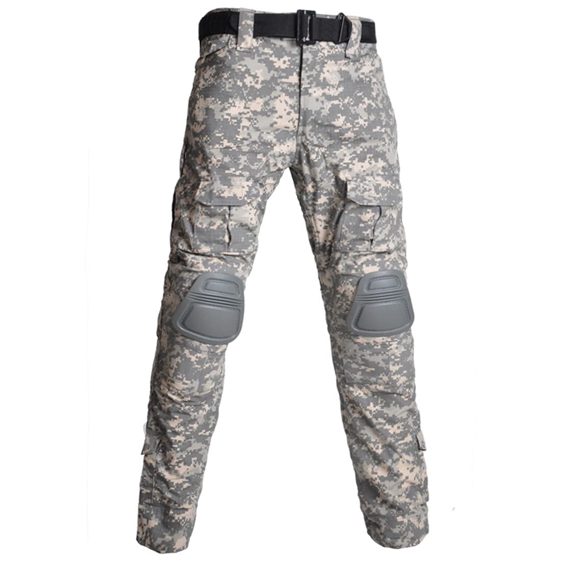 HARGLESMAN Men's Tactical Airsoft Long Sleeve Uniform Set Shirts Snug Fitting Top Shirt Practical Painting Ball Comfortable Breathable Soft Work Hiking Hunting Outdoor Suits Jungle XL