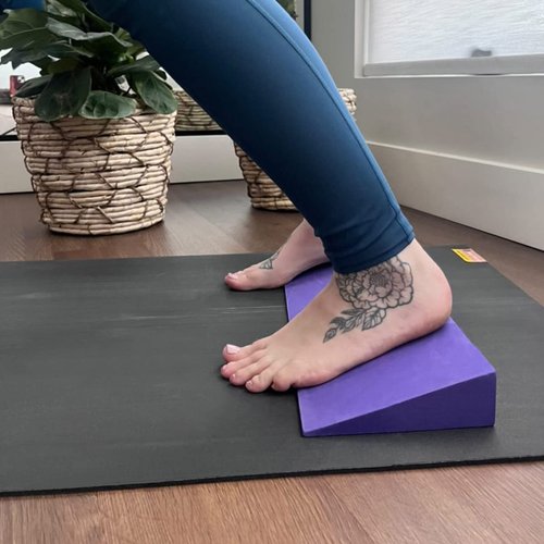 Hugger Mugger Yoga Wedge - Gray - Gentle Lift for Sensitive Wrists, Durable and Stable, Supports Joints, Great for Downward Dog