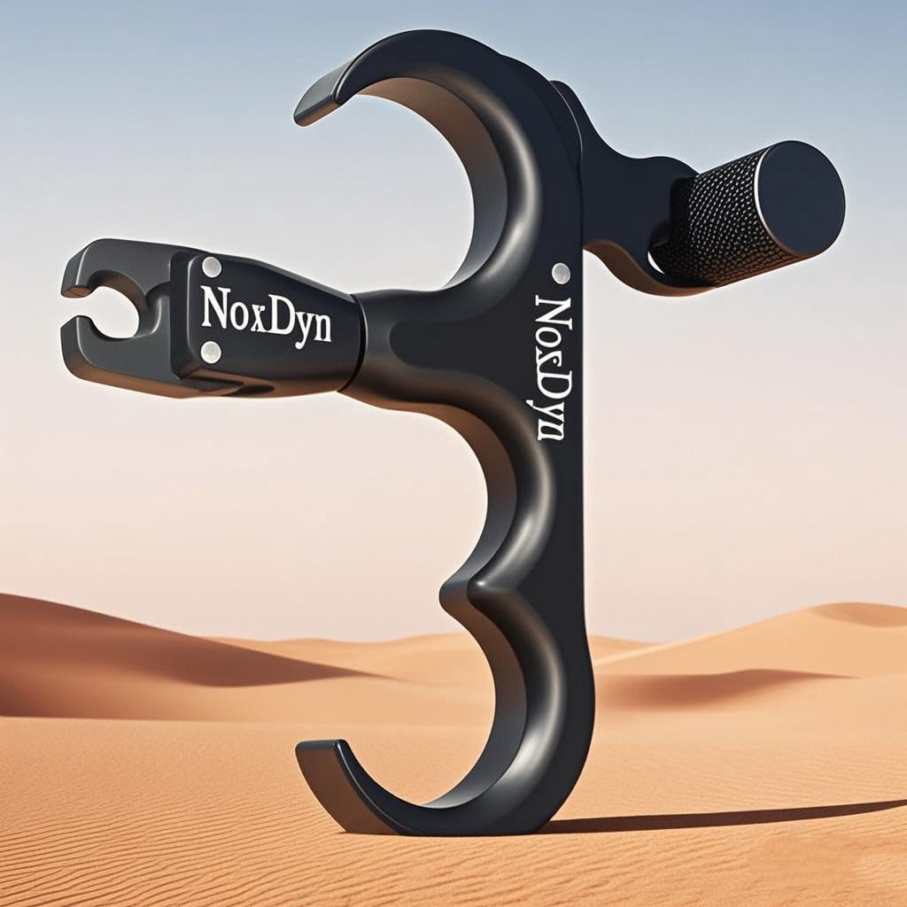 NoxDyn Bow Release for Compound Bow, 3-Finger Archery Release 360° Rotatable Thumb Release for Compound Bow Black