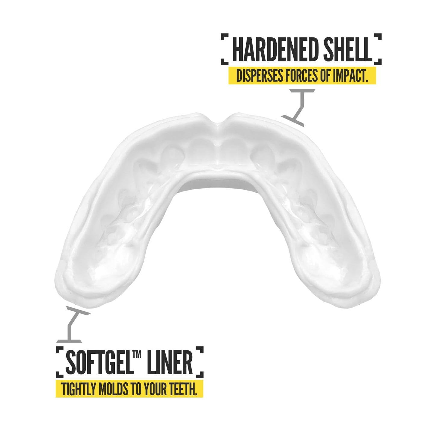2 Pack Nxtrnd Rush Mouth Guard for Boxing and Other Sports (Black & White Fangs)