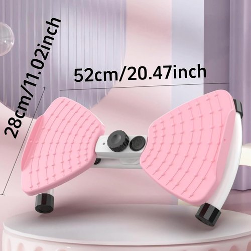 ensthee Waist Twister Machine with Resistance Bands, Non-Slip Exercise Twist Boards, Noiseless Ab Twister for Foot Massage and Belly Fat Loss, Home Gym Equipment for Men Women Core Strength