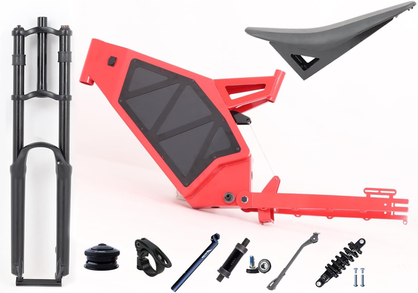KEYU F1 Enduro ebike Frame Super Design Bicycle Frame with Battery Box for Full Bikes Motorcycle seat Frame Enduro ebike Frame kit