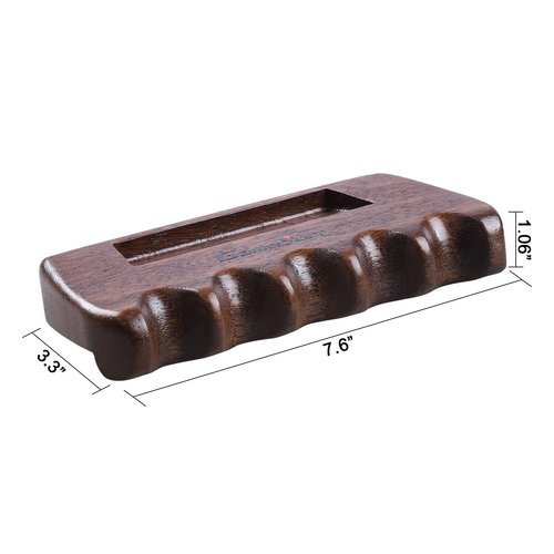 GAMESUN Weighted wooden 5-Cue pool cue stick holder, billiard cue stick holder, chalk holde
