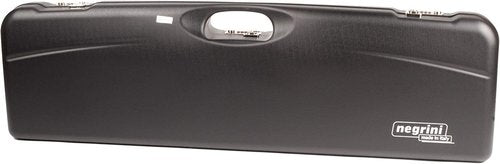 Negrini Luxury Shotgun Case - Hard Case for Over/Under, Un-Single, or Top-Single Shotgun - Fits 1 Shotgun, Up to 34” Barrels - Airline Approved, TSA Locks - Made in Italy - Black/Bordeaux