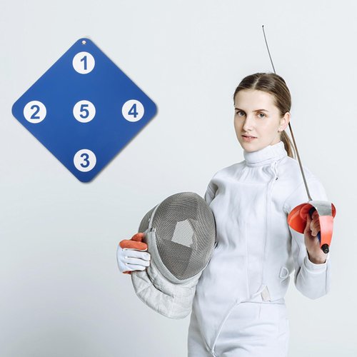 BCOATH Wall-Mounted Archery Target for Fencing Training - Precision Practice Tool for Skill Improvement - Small Portable Rubber Fence