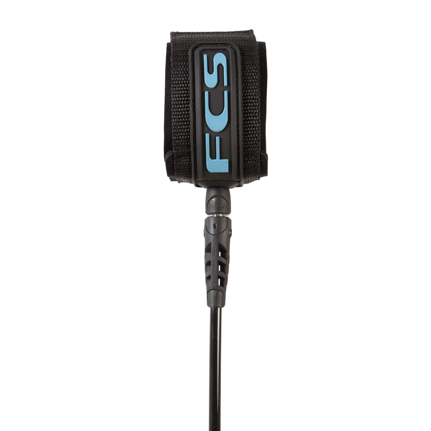 FCS Regular Classic Surfboard Leash – Durable 7mm Cord, Neoprene Strap, Anti-Tangle Swivel – Everyday Surf Leash for 2–8ft Waves (Tranquil Blue/Black, 6')