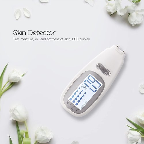 DGFJY Skin Detector Moisture Tester Skin Diagnosis Analyzer Portable Mini Skin Analyzing Device For Skin Care With Backlit Digital Skin Detector Moisture Tester