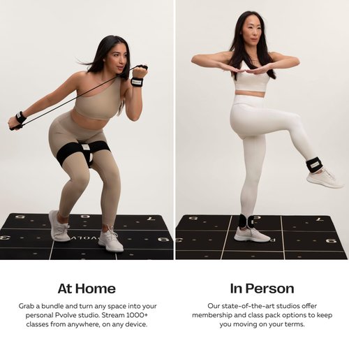 Pvolve Essentials Bundle - Home Gym Fitness Equipment for Total Body Strength Exercise and Recovery