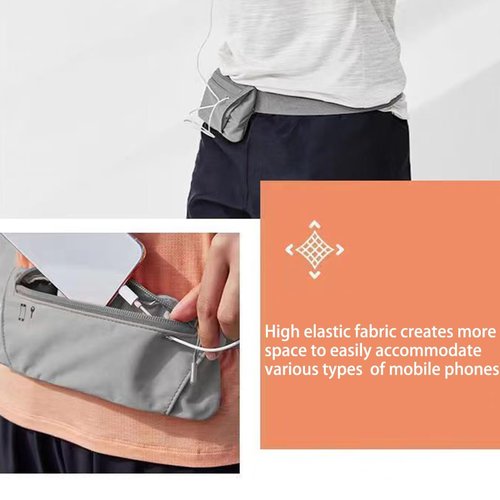 Sport Running Waist Bag Belt Pouch Outdoor Mobile Phone Bag Ultra-Thin Waist Pack With Adjustable Strap For Cycling