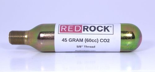 RedRock 45 Gram (60cc) CO₂ Cartridge – 5/8" Diameter