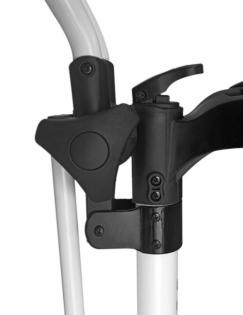 Qwik-Fold Folding Golf Push Cart 4 Wheel with Foot Brake – 1-Second Open & Close Golf Bag Cart, Adjustable Handle, Ball-Bearing Wheels, Lightweight Aluminum Frame, Umbrella Holder Included