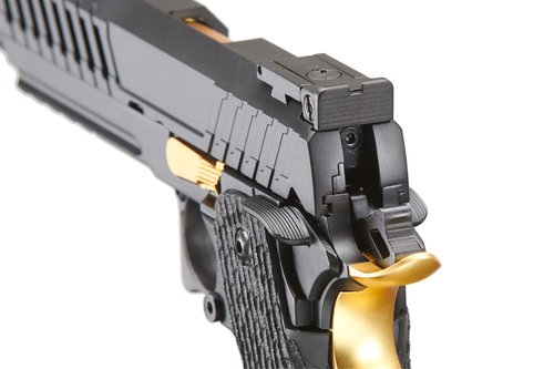 Lancer Tactical Knightshade Hi-Capa Gas Blowback Full Metal Airsoft Pistol-330 FPS