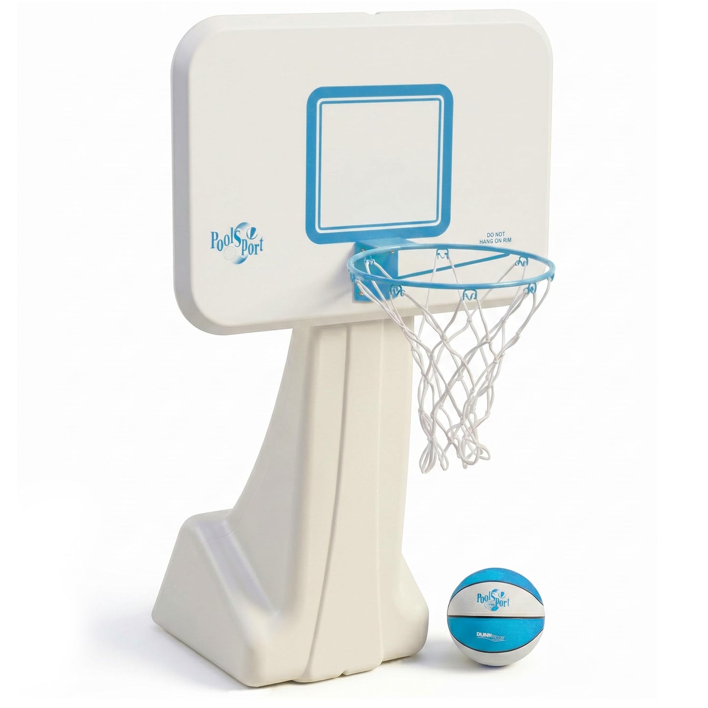 Dunn-Rite PoolSport Swimming Pool Basketball Hoop w/Ball, Base, & 13.5 Inch Stainless Steel Rim