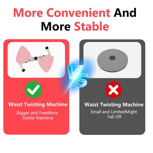 Waist Twisting Machine,Ab Twister Board for Women Belly Fat,Noiseless Waist Training Machine with Resistance Bands,Ab Machine for Home Gym(PINK)