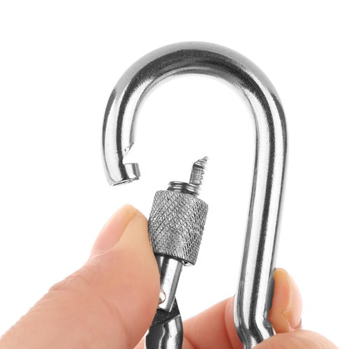 Stainless Steel Swivel Snap Hooks, Locking Dog Leash Buckle, Quick Release Buckle Carabiner Clips, for Dog Walking Camping