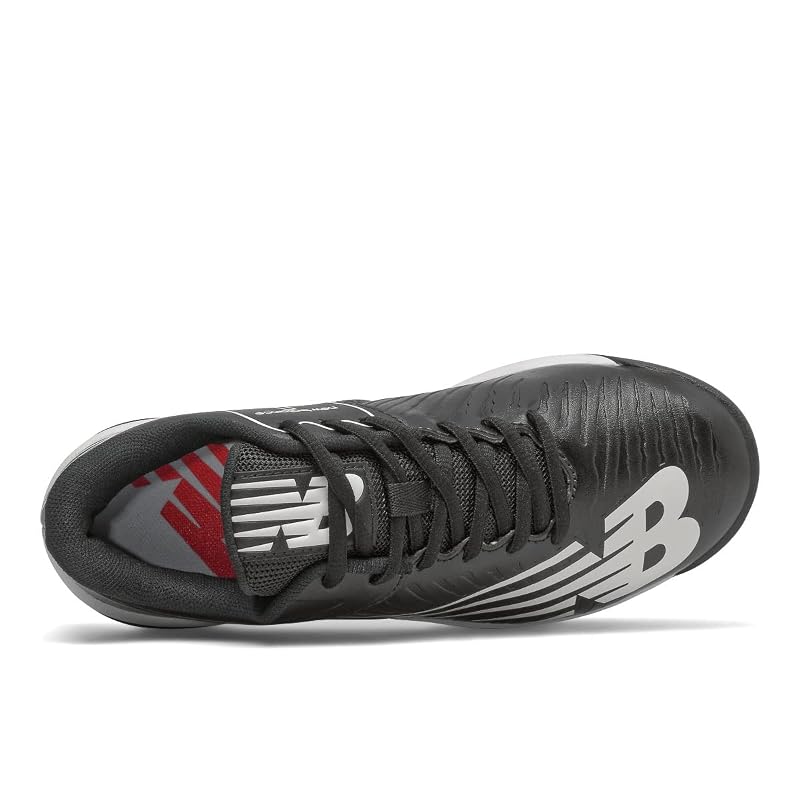New Balance Kids 4040 V6 Molded Baseball Shoe - Black/White +2 Little Kid
