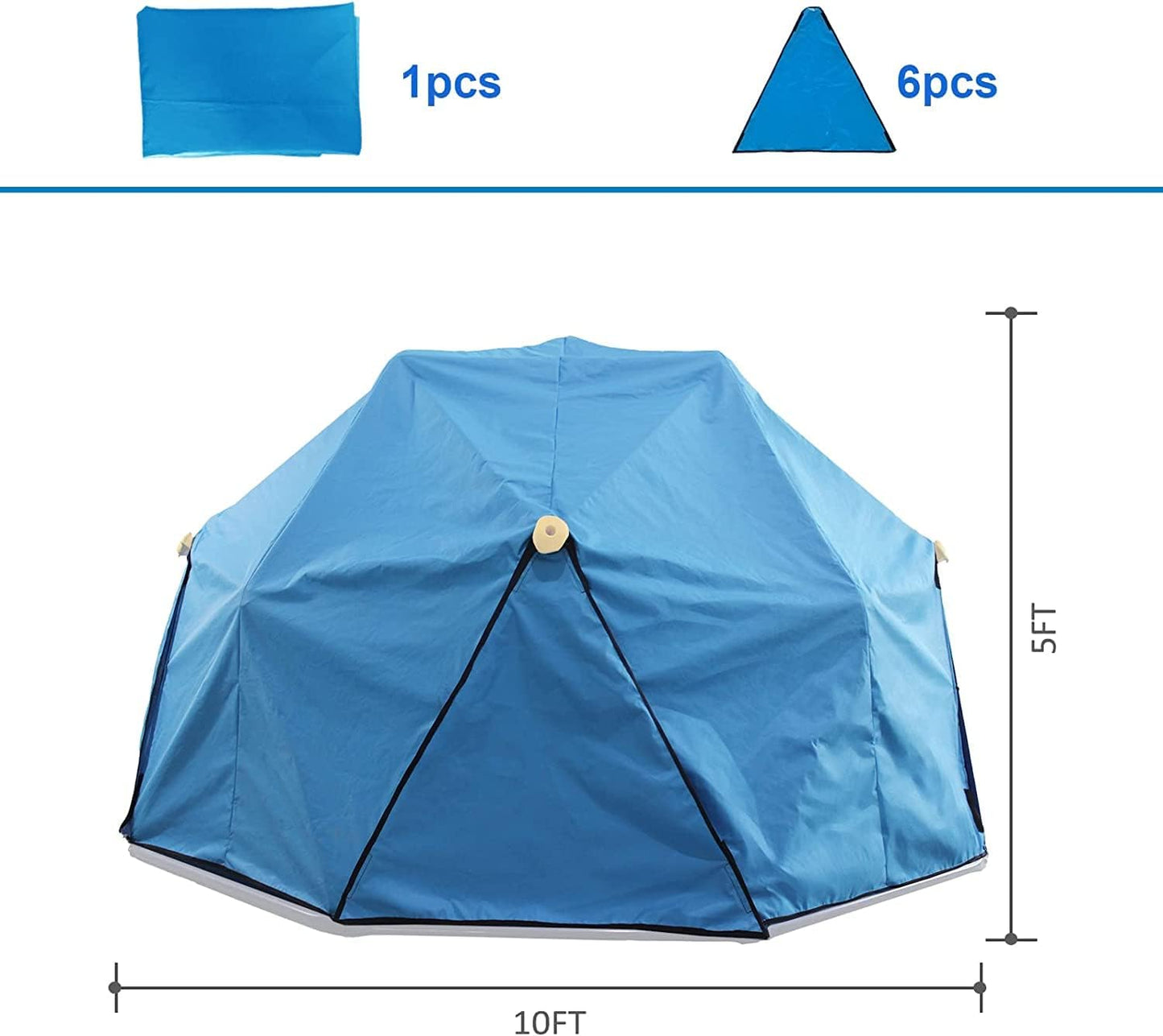 10FT Dome Climber Canopy, Climbing Dome Tent for Kids Outdoor to Protect Your Dome in All Weather Condition