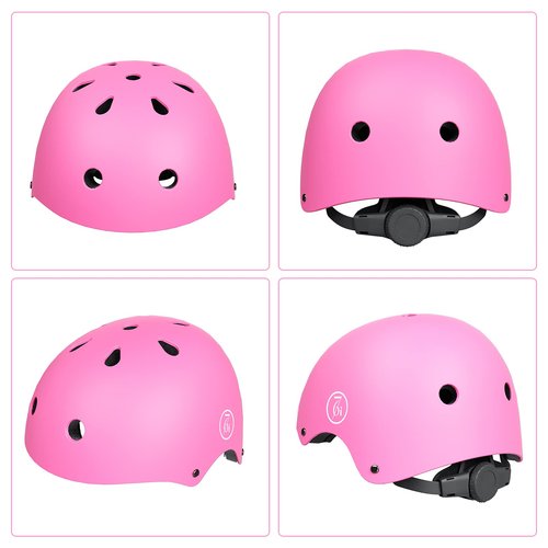67i Bike Helmet for Adults & Kids 8-14 - Adjustable L (22.83??23.82?? Lightweight Ventilated Cycling Helmets with 11 Vents (Pink)