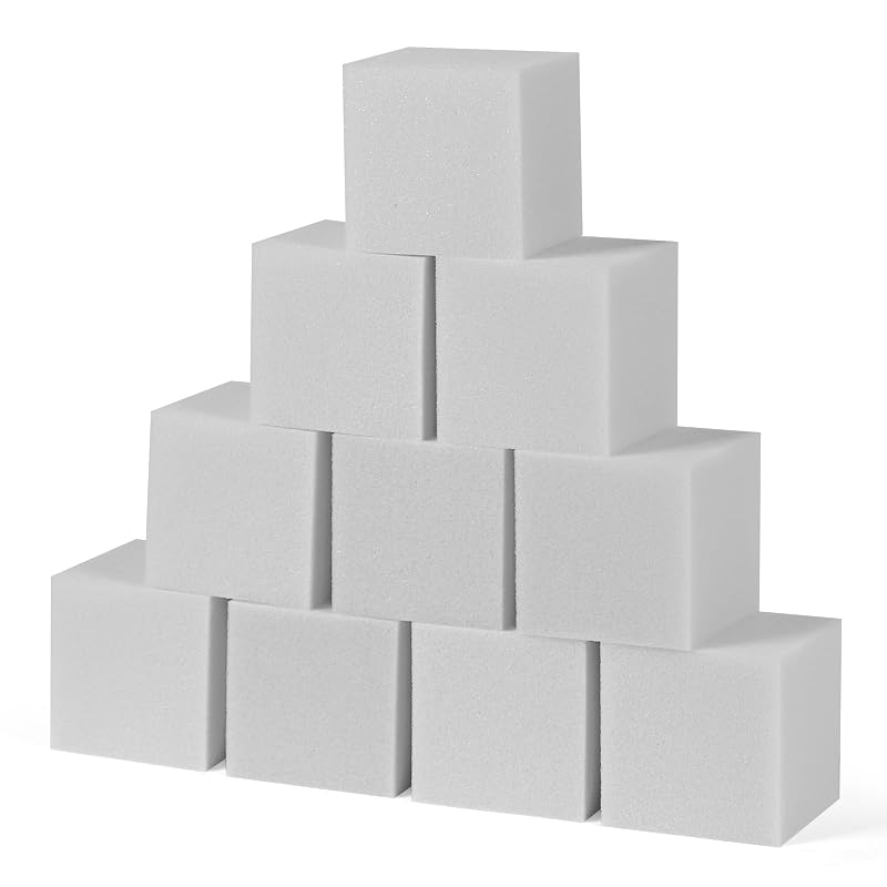 Light Gray 100 Pack Foam Cubes 3.15in - Gymnastics, Rock Climbing & Indoor Park Pit Cushions