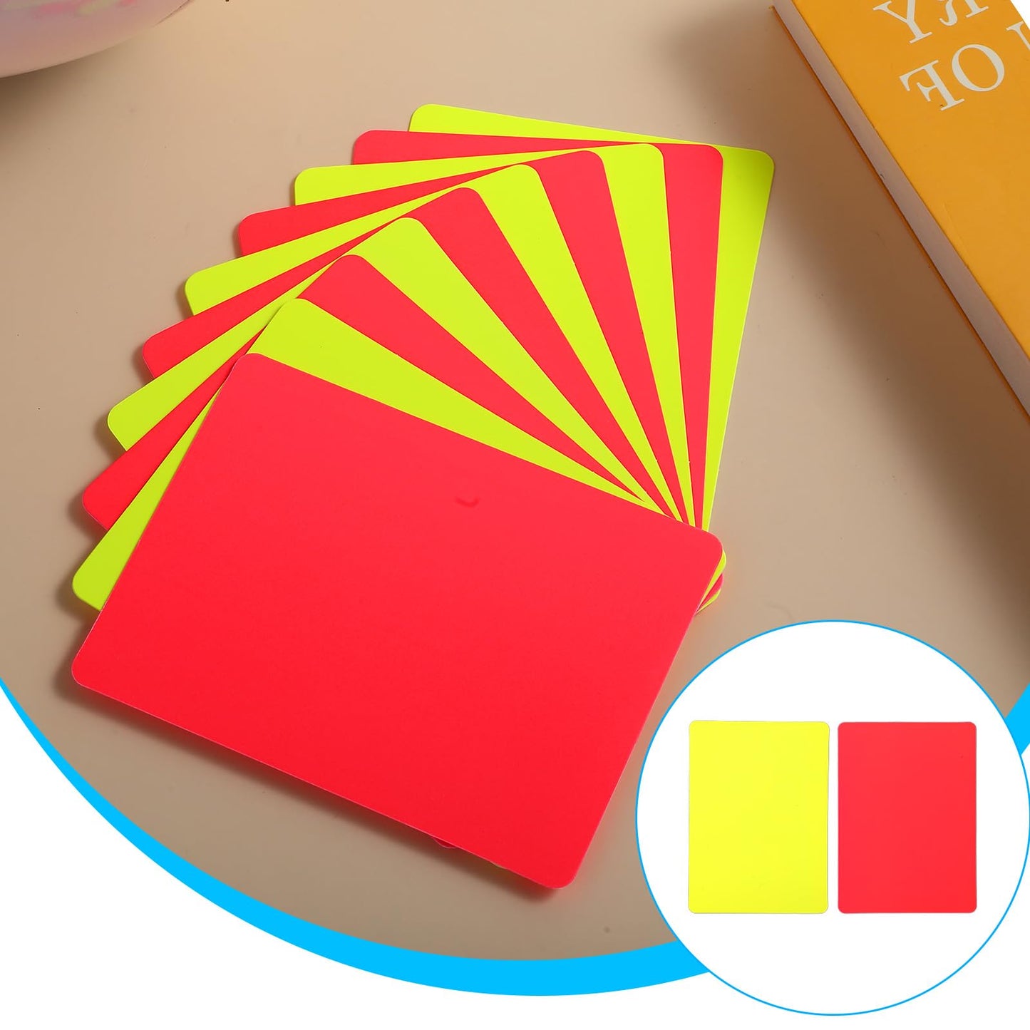 10pcs Soccer Referee Cards,Professional Soccer Referee Kit,Yellow Card Red Card, Warning Penalty Cards Judge Accessory for Sport Competition,Play & Training