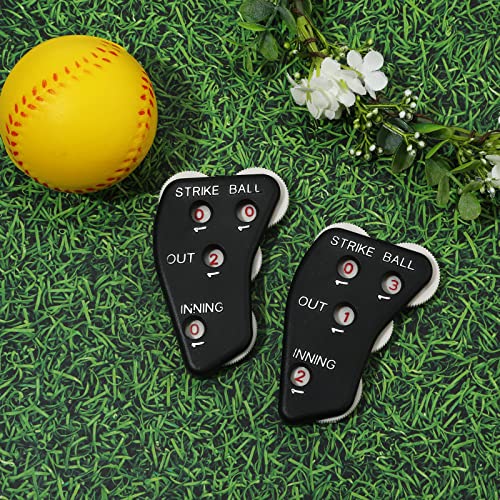 TOYMIS Baseball Umpire Clicker Counter - Black, Pack of 2