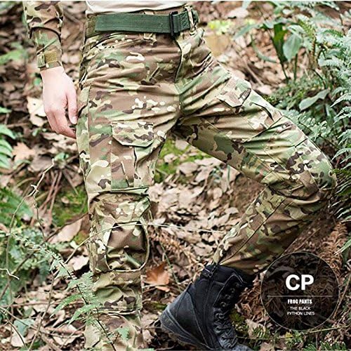 H World Shopping Military Army Tactical Airsoft Paintball Shooting Pants Combat Men Pants with Knee Pads MC (XL-36W)