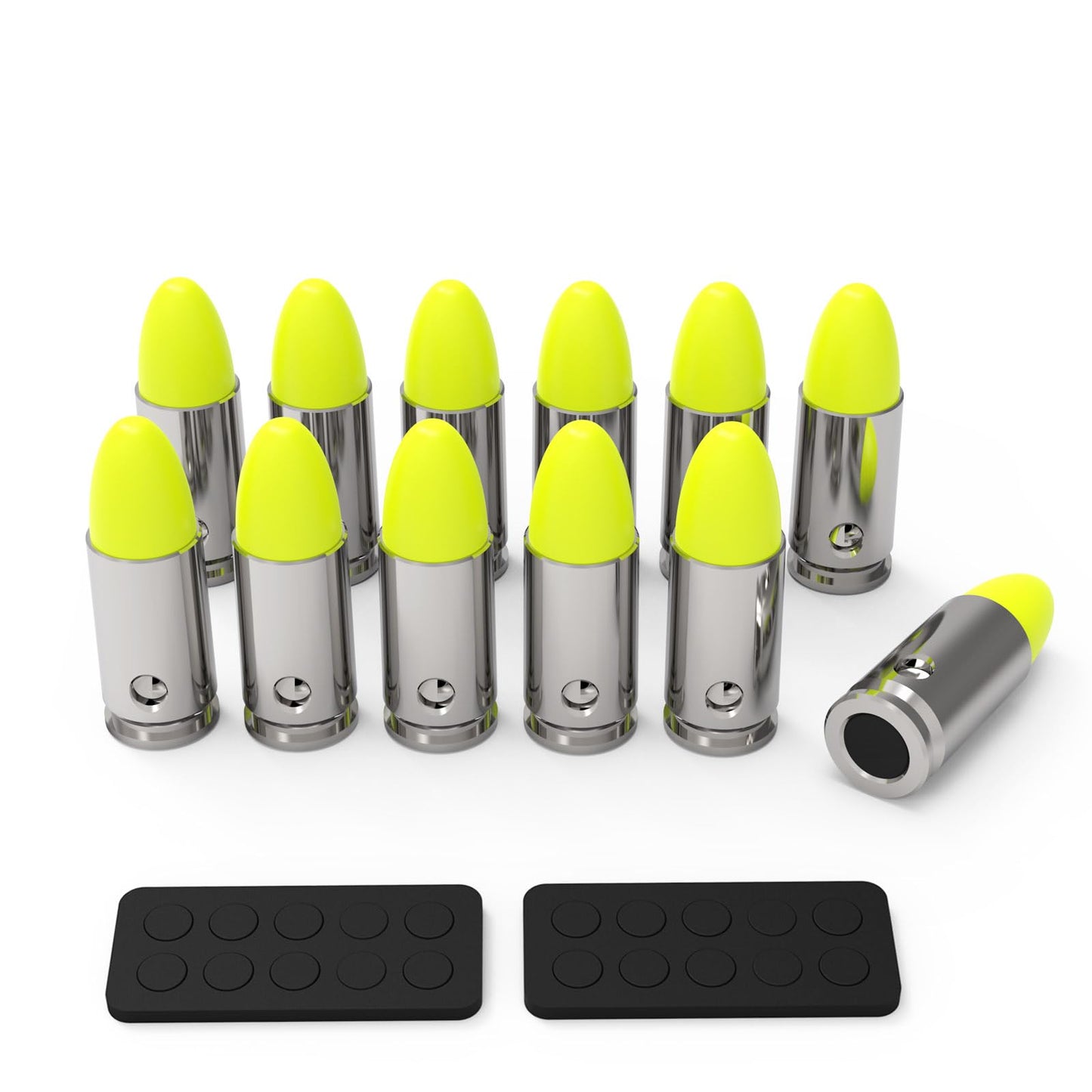 Artemis 9mm Snap Caps Dummy Rounds Practice Rounds - Closed Weight & Precise Size for Safe Firearm Training, Fault Diction Test and Dry Fire Practice（ 12Pcs ）