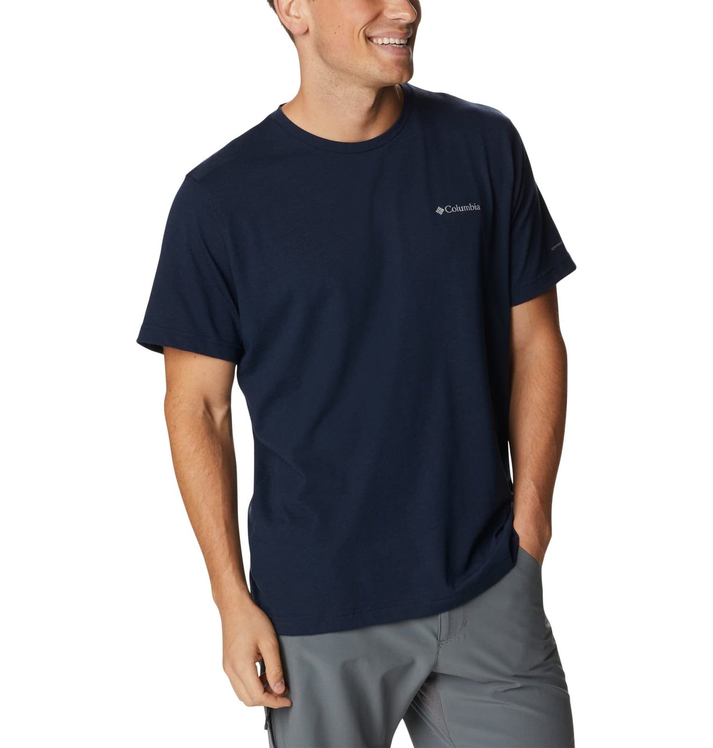 Columbia Mens Thistletown Hills Short Sleeve T-Shirt, Collegiate Navy Heather, 3X