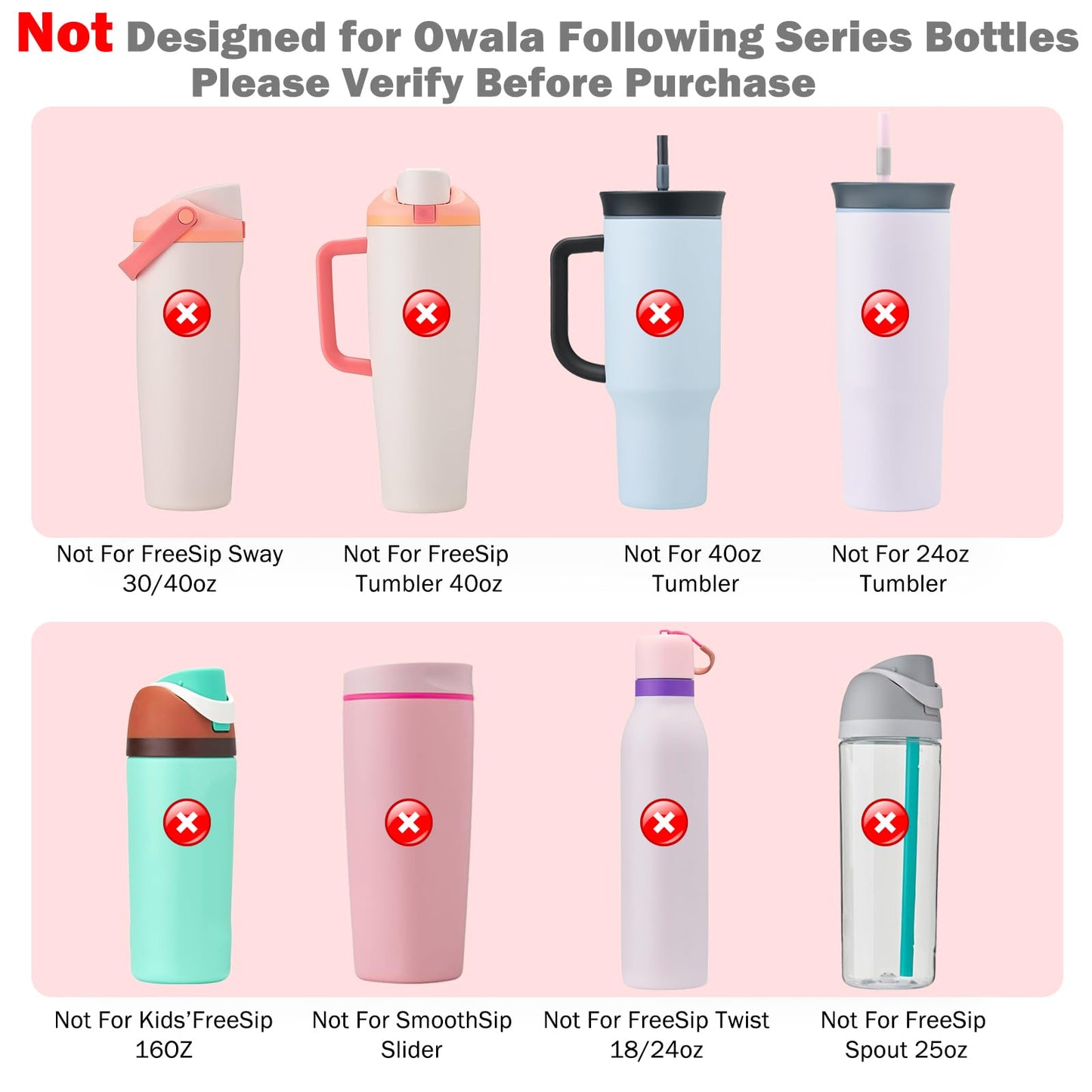 LUCKINEE 2Pcs 40oz Silicone Boot Base Sleeve for Owala Water Bottle FreeSip Twist and Flip Protective Silicone Bottom Bumper for Owala Flask Water Bottle Accessories BPA Free